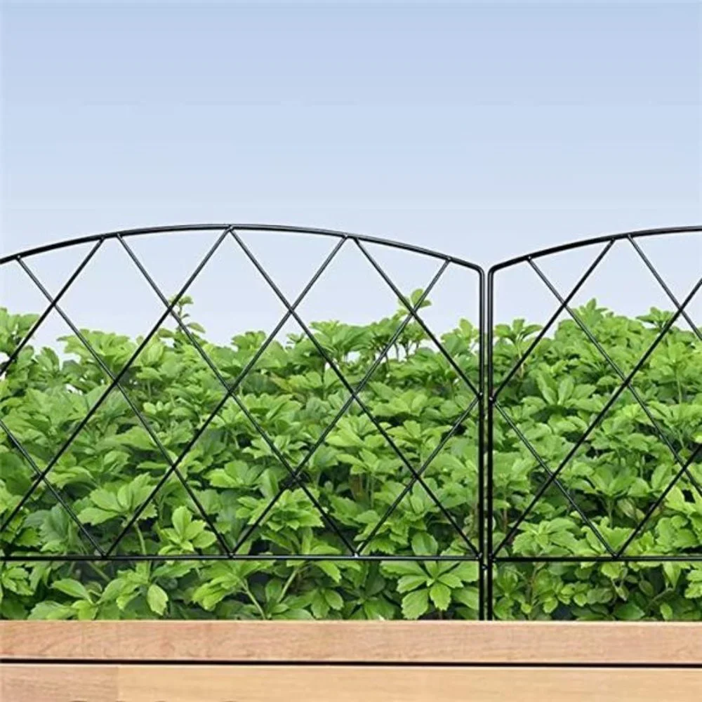 Decorative Garden Fence 24 in (H) x 10 ft (L), Outdoor Rustproof Metal